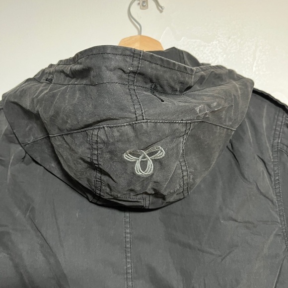 TNA Military Issue Parka Jacket - Black - Size Small - Wool Lined Winter Coat - Picture 3 of 13